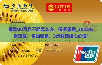 借款80万还不起怎么办处理方式