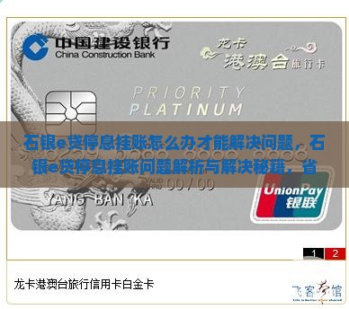 石银e贷停息挂账怎么办才能解决问题