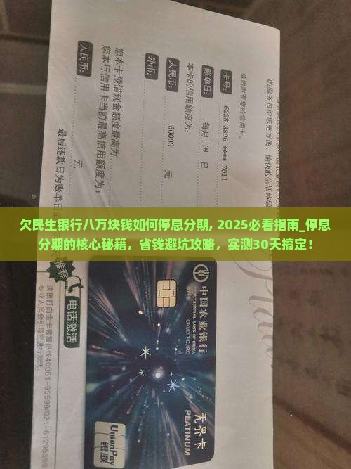 欠民生银行八万块钱如何停息分期