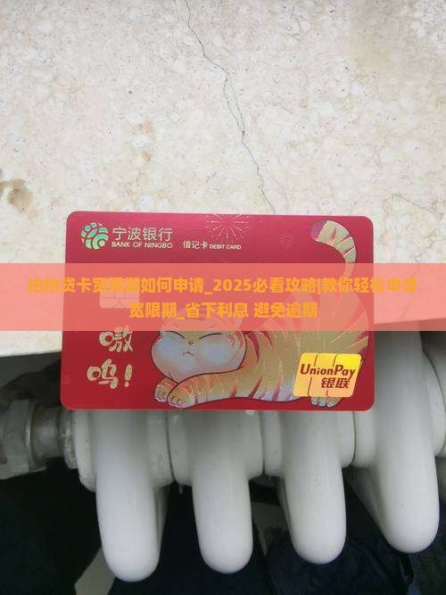 拍拍贷卡宽限期如何申请