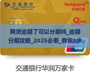 网贷逾期了可以分期吗如何处理