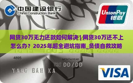 网贷30万无力还款如何解决