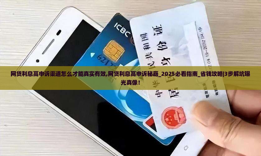 网贷利息高申诉渠道怎么才能真实有效