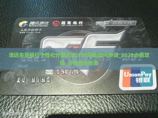清远东亚银行个性化分期还款计划详解