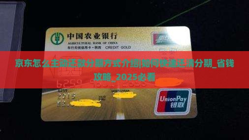 京东怎么主动还款白条分期方式介绍