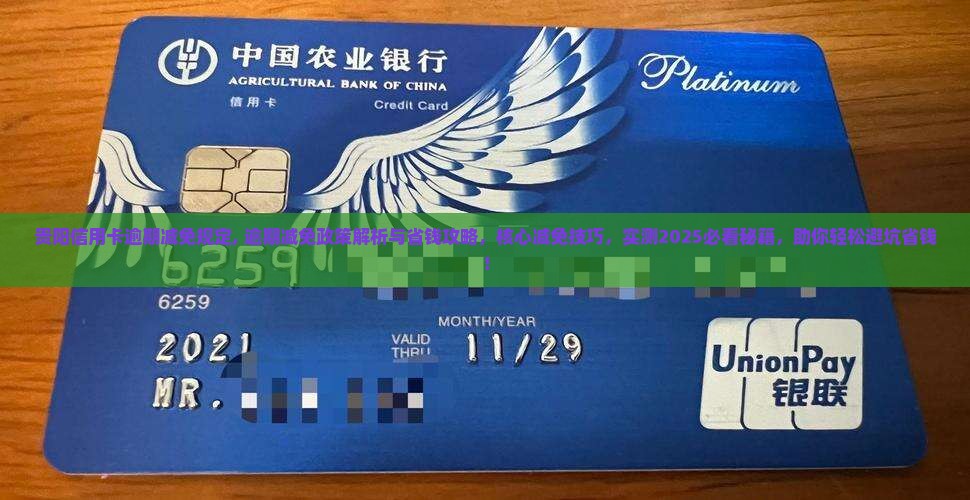 贵阳信用卡逾期减免规定