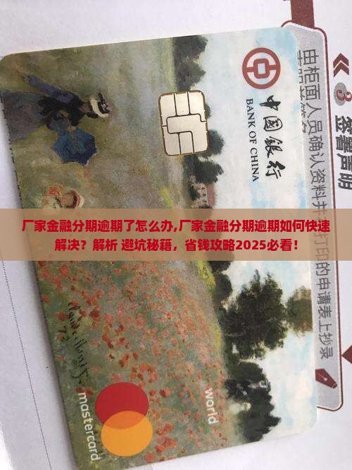 厂家金融分期逾期了怎么办