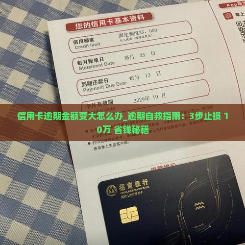 信用卡逾期金额变大怎么办