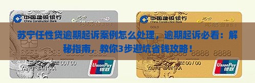 苏宁任性贷逾期起诉案例怎么处理