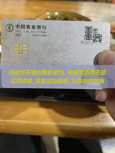 拍拍贷不能协商还款吗