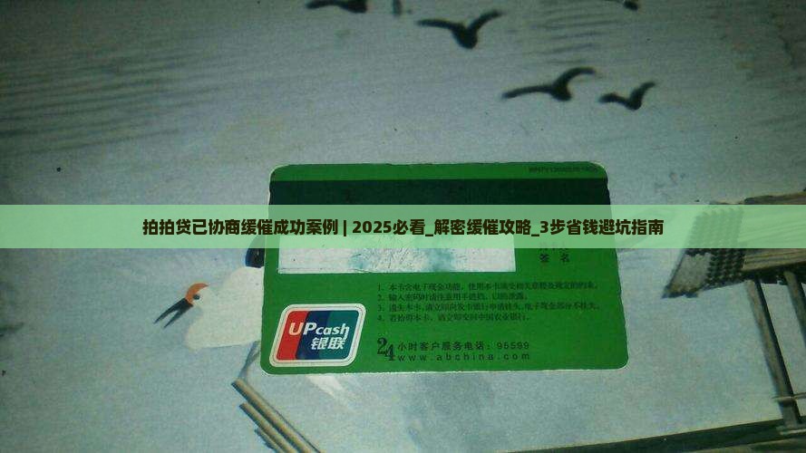 拍拍贷已协商缓催成功案例