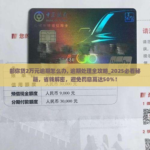 邮你贷2万元逾期怎么办