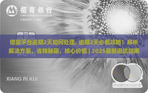 借款平台逾期2天如何处理