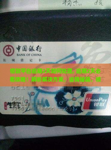 借款平台逾期2天如何处理