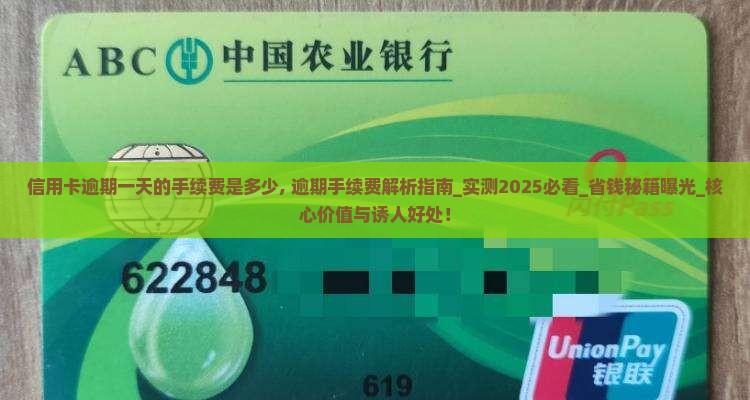信用卡逾期一天的手续费是多少