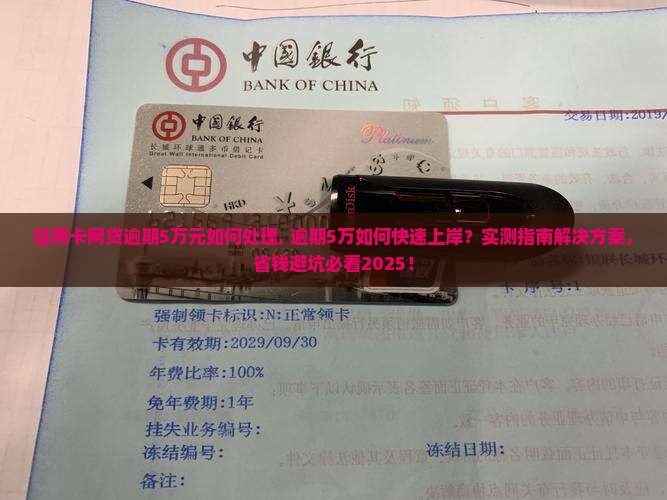 信用卡网贷逾期5万元如何处理