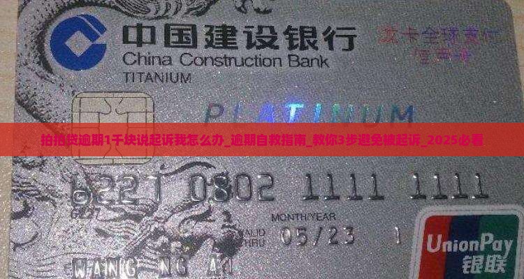 拍拍贷逾期1千块说起诉我怎么办