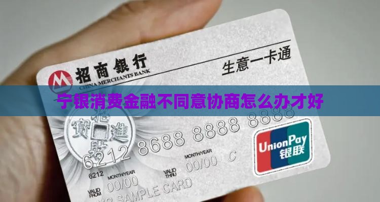 宁银消费金融不同意协商怎么办才好