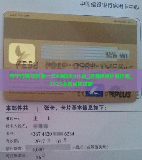 苏宁任性贷逾期一年利息如何计算