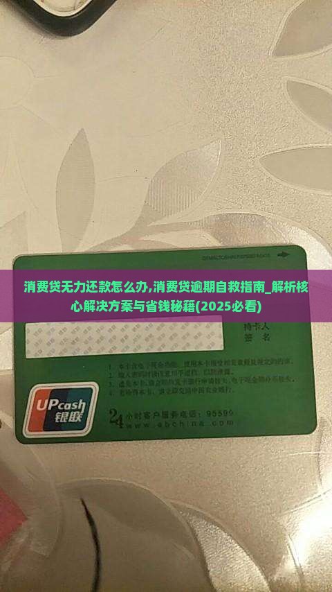 消费贷无力还款怎么办