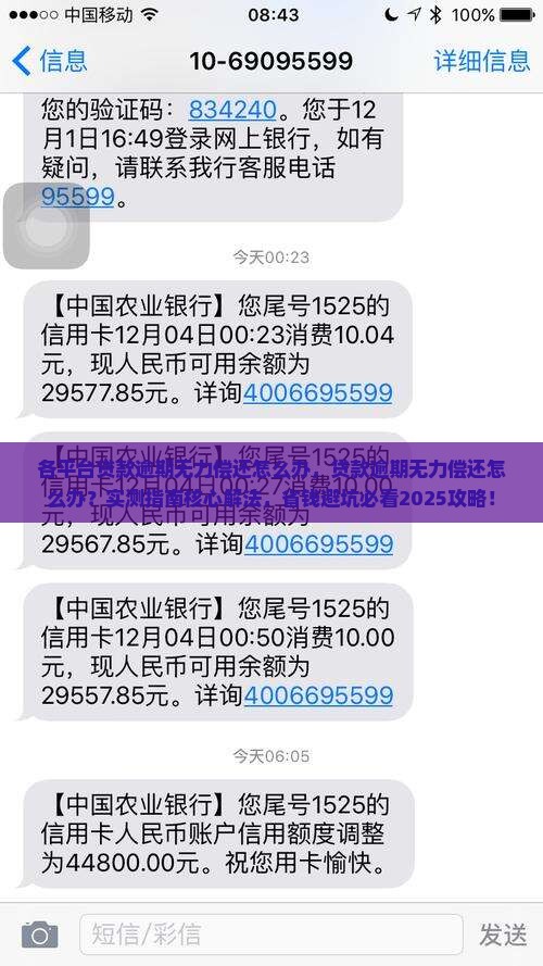 各平台贷款逾期无力偿还怎么办