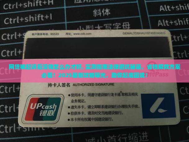 网贷被起诉后没钱怎么办才好