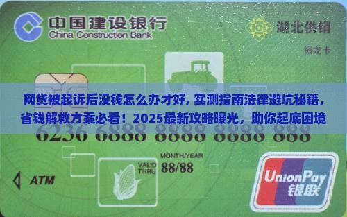 网贷被起诉后没钱怎么办才好