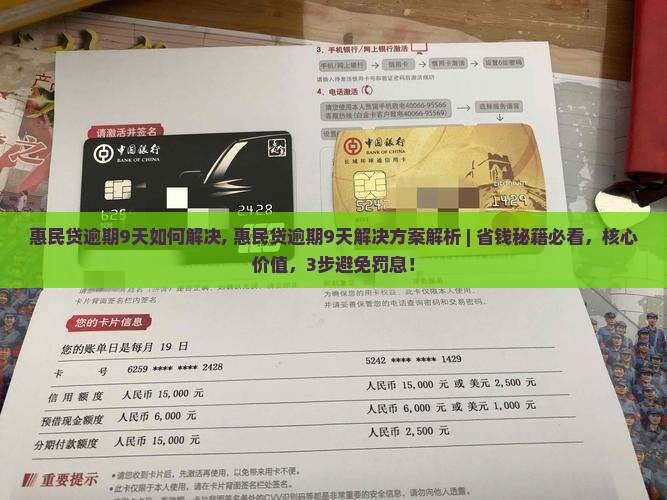 惠民贷逾期9天如何解决