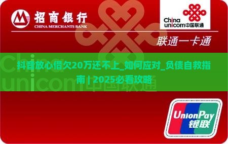抖音放心借欠20万还不上