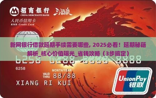 新网银行借款办理延期手续需要哪些