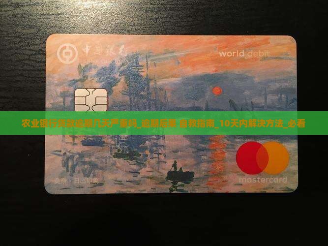农业银行贷款逾期几天严重吗