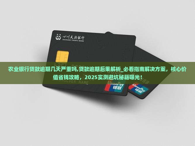 农业银行贷款逾期几天严重吗