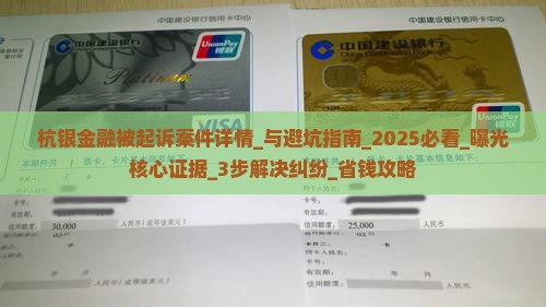 杭银金融被起诉案件详情
