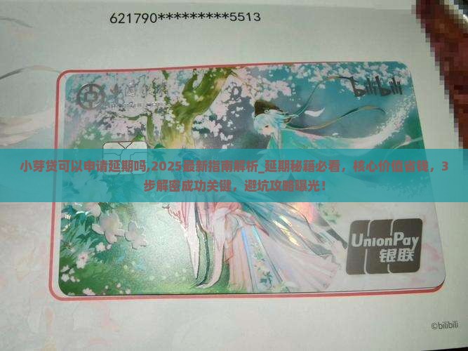 小芽贷可以申请延期吗需要注意哪些问题