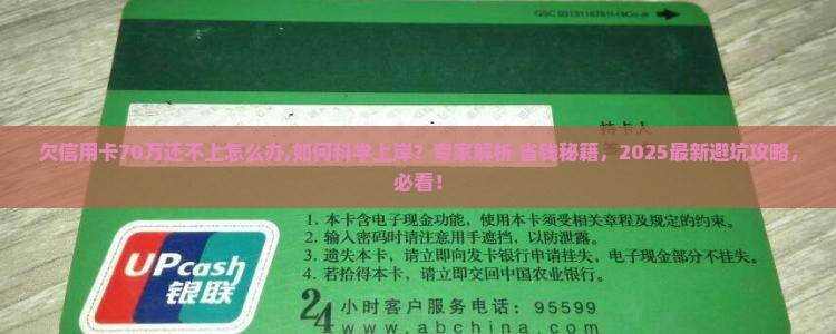 欠信用卡70万还不上怎么办