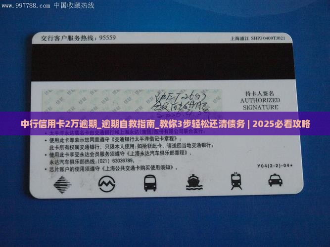 中行信用卡2万逾期