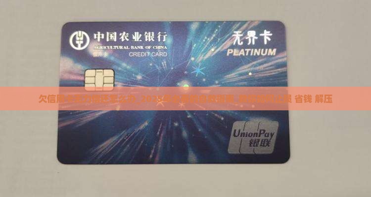 欠信用卡无力偿还怎么办